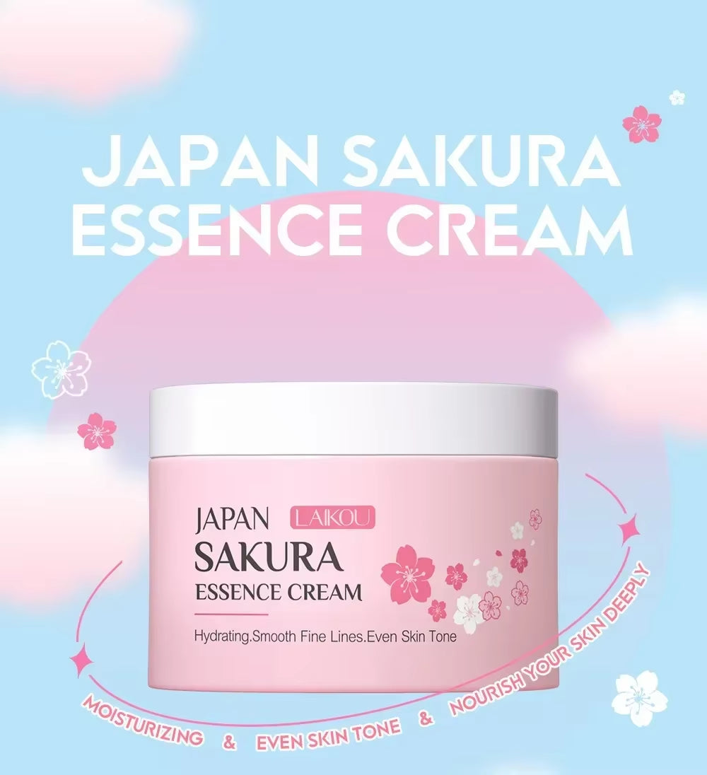 Sakura Hydrating Cream Moisturizer Whitening Nourishing Oil Control Moisturizing & Repairing Deep Hydration Lock Gentle