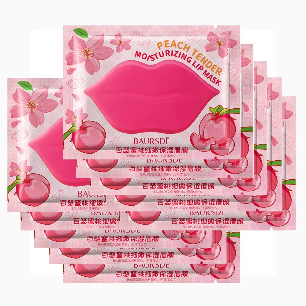 5/10Pcs Lip Mask Hydrating Repair Remove Lines Blemishes Lighten Lip Line Collagen Gel Mask Lip Color Skin Care Product