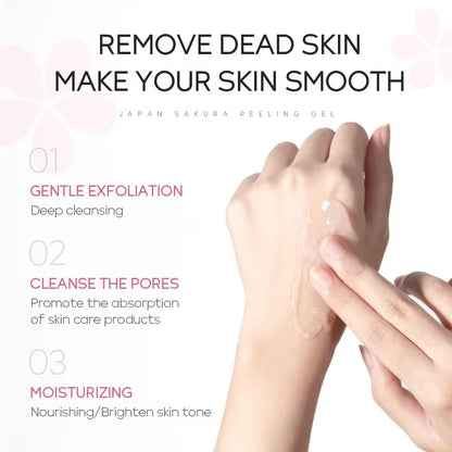 Sakura Peeling Gel Facial Exfoliation Cleans Pores Moisturizing Oil Control 60G