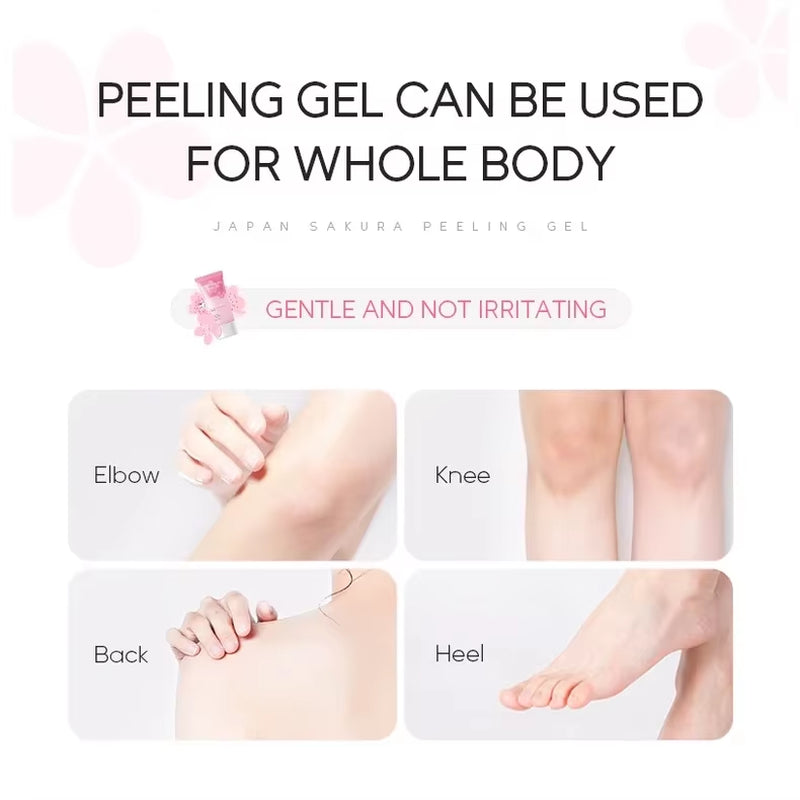Sakura Peeling Gel Facial Exfoliation Cleans Pores Moisturizing Oil Control 60G