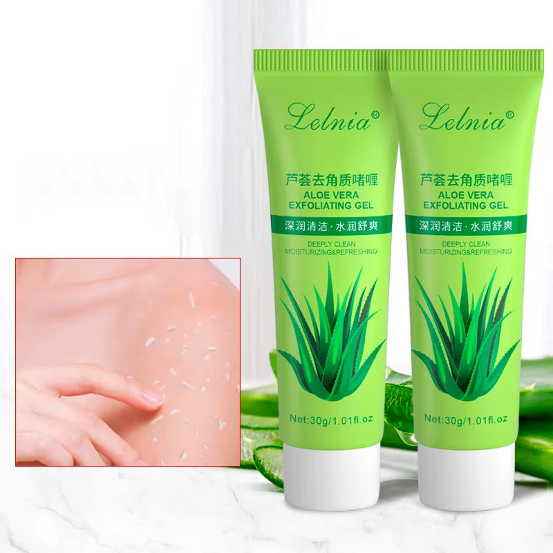 Facial Exfoliating Gel, Non-Scrub Gentle Exfoliant for Face & Body Dead Skin Peeling & Cleansing, Revealing Glowing Skin 30Ml